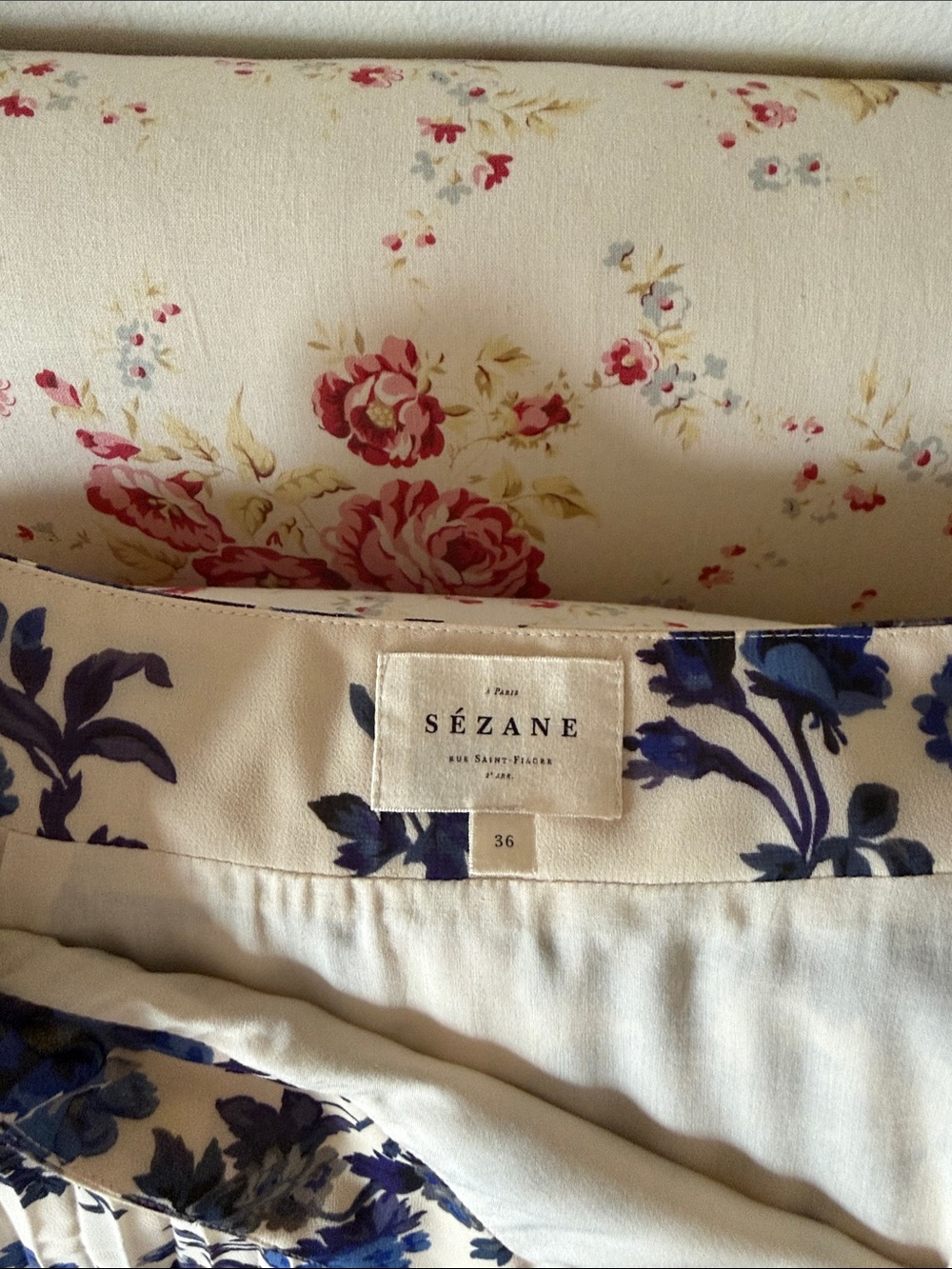 Pleated Sezane Floral Skirt - Picture 3 of 4